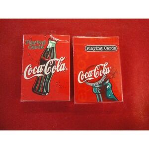 2 lot Coca Cola playing cards deck Bicycle brand NEW